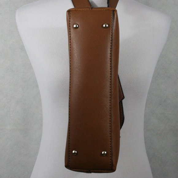 Guess Brown Faux Leather Shoulder Bag w/ Removable Wide Shoulder Strap EUC - Picture 8 of 15